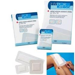 Medicazione adesiva sterile Hypodress 5x7,2cm, 5 pezzi