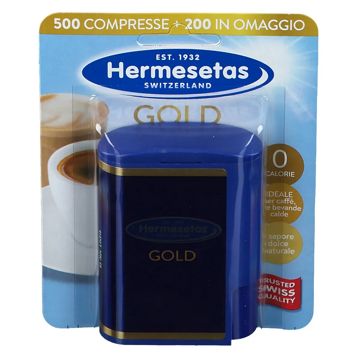 Hermesetas Gold 500+200 Compresse 35 G