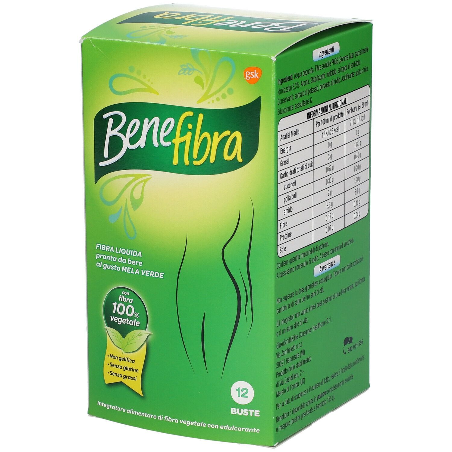 BENEFIBRA LIQUIDA 12 BUSTE X 60 ML