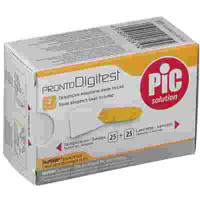 LANCETTE PUNGIDITO PIC DIGITEST GAUGE 28 25 PEZZI + 25 TAMPONCINI ASSORBENTI