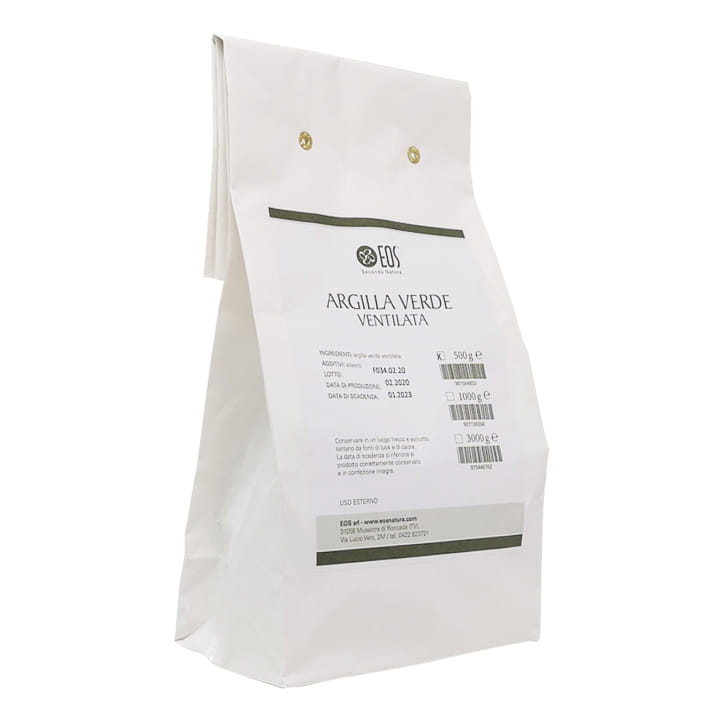 Argilla Verde Ventilata EOS per impacchi, 500g