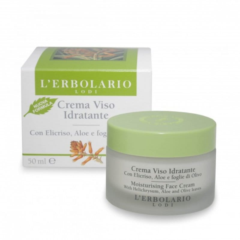Crema Viso Idratante Elicriso/Aloe/Foglie Di Olivo 50 Ml