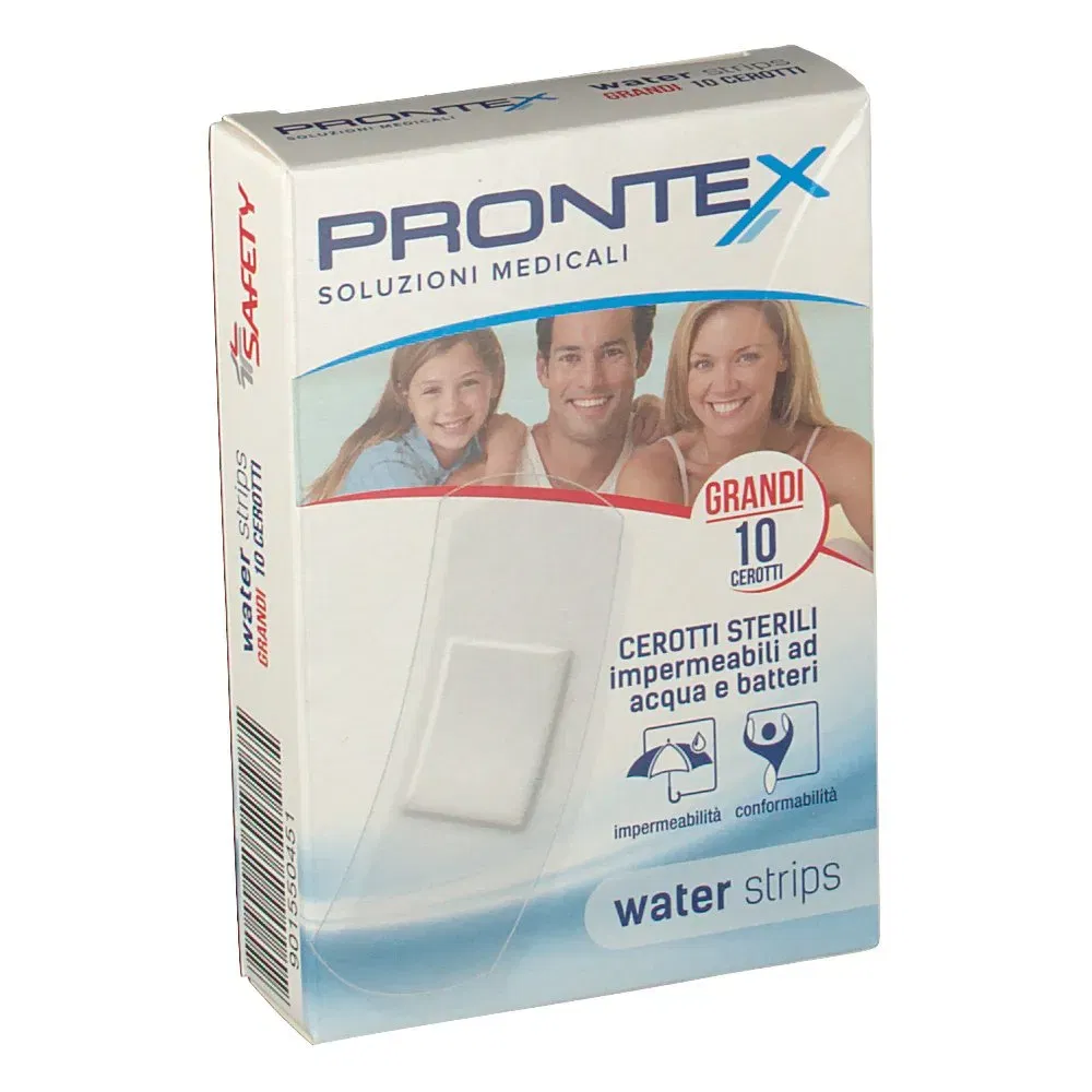 Cerotti ipoallergenici Prontex Water Strip, formato grande 10pz
