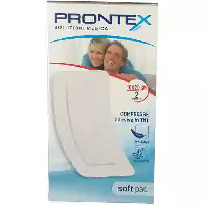 GARZA COMPRESSA PRONTEX SOFT PAD AUTOADESIVA 10X20CM 2 PEZZI