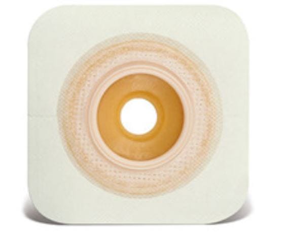 PLACCA CONVESSA BARRIERA CUTANEA COSTITUITA UN DISCO CONVESSO DI STOMAHESIVE CIRCONTO UN SUPPORTO IN CEROTTO MICROPOROSO SISTEMA 2S PLACCA CONVESSA 22/45MM 5 PEZZI