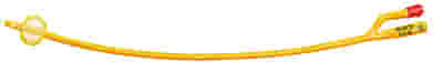 CATETERE FOLEY A MEDIA PERMANENZA  RUSCH GOLD PLUS A 2 VIE IN SILKOLATEX LATTICE-SILICONE PER ADULTO CH18 LUNGHEZZA 40 CM PUNTA CILINDRICA A 2 FORI PALLONCINO 30-50 ML 1 PEZZO