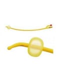 CATETERE FOLEY A MEDIA PERMANENZA  RUSCH GOLD PLUS A 2 VIE IN SILKOLATEX LATTICE-SILICONE PER ADULTO CH20 LUNGHEZZA 40 CM PUNTA CILINDRICA A 2 FORI PALLONCINO 30-50 ML 1 PEZZO