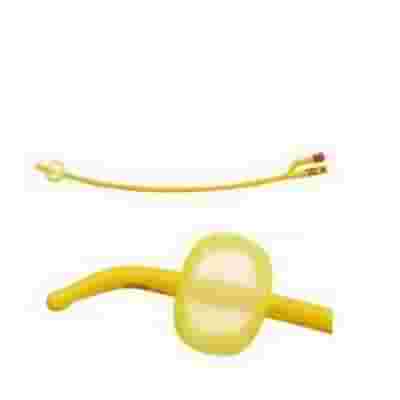 CATETERE FOLEY A MEDIA PERMANENZA  RUSCH GOLD PLUS A 2 VIE IN SILKOLATEX LATTICE-SILICONE PER ADULTO CH20 LUNGHEZZA 40 CM PUNTA CILINDRICA A 2 FORI PALLONCINO 30-50 ML 1 PEZZO