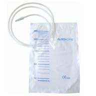 SACCA DI RACCOLTA URINA DA LETTO MONOUSO NON STERILE CAPACITA' 2000 ML CON TUBO DI RACCORDO LUNGHEZZA 90 CM DIAMETRO 5X7 MM VALVOLA DI NON RITORNO 1 GANCIO 30 PEZZI