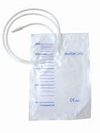 SACCA DI DRENAGGIO LETTO PER INCONTINENZA 2000ML IN PVC CON TUBO DI RACCORDO 90CM DIAMETRO 5X7MM MONOUSO 30 PEZZI
