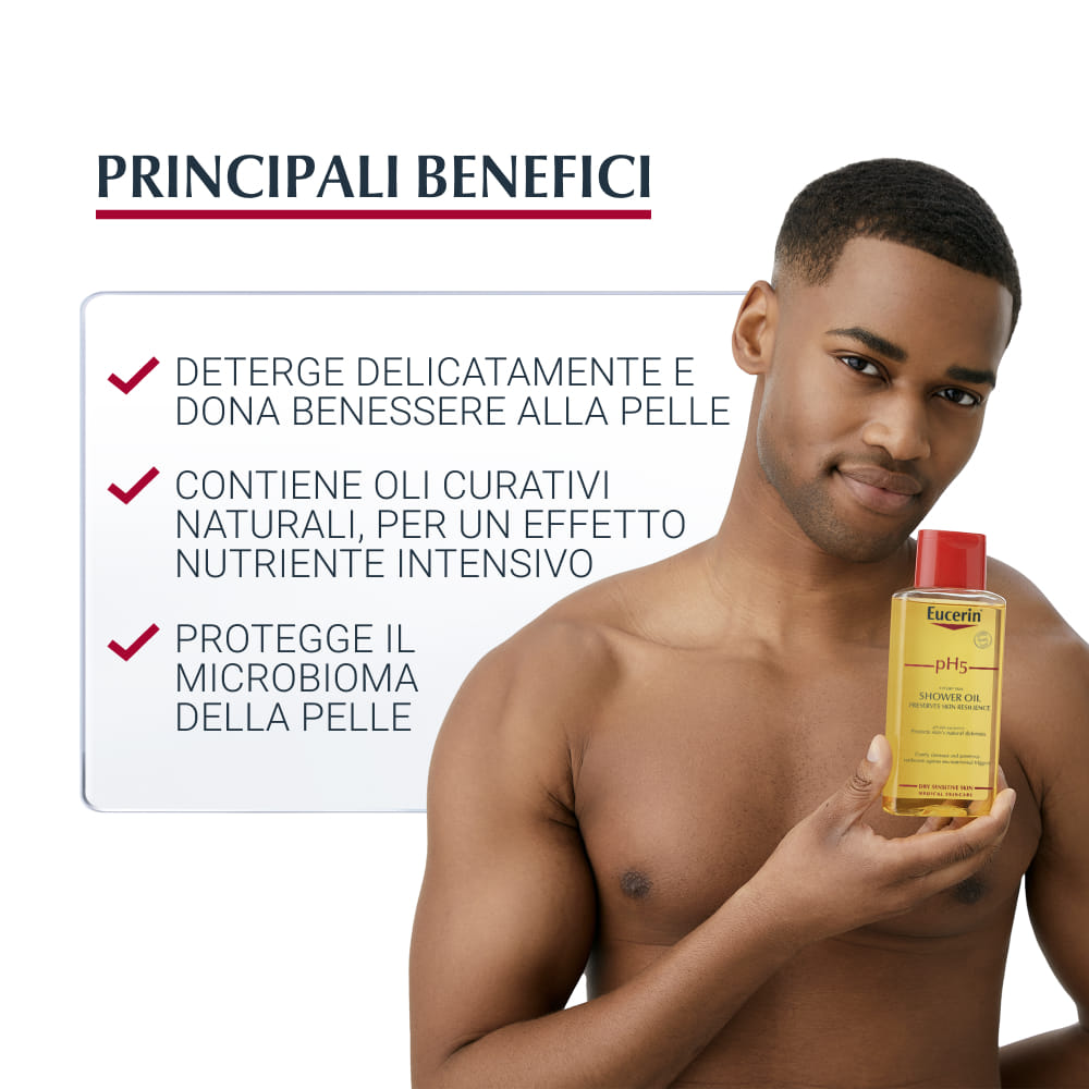 Olio Doccia Eucerin pH5 Idratante per Pelli Secche 200ml