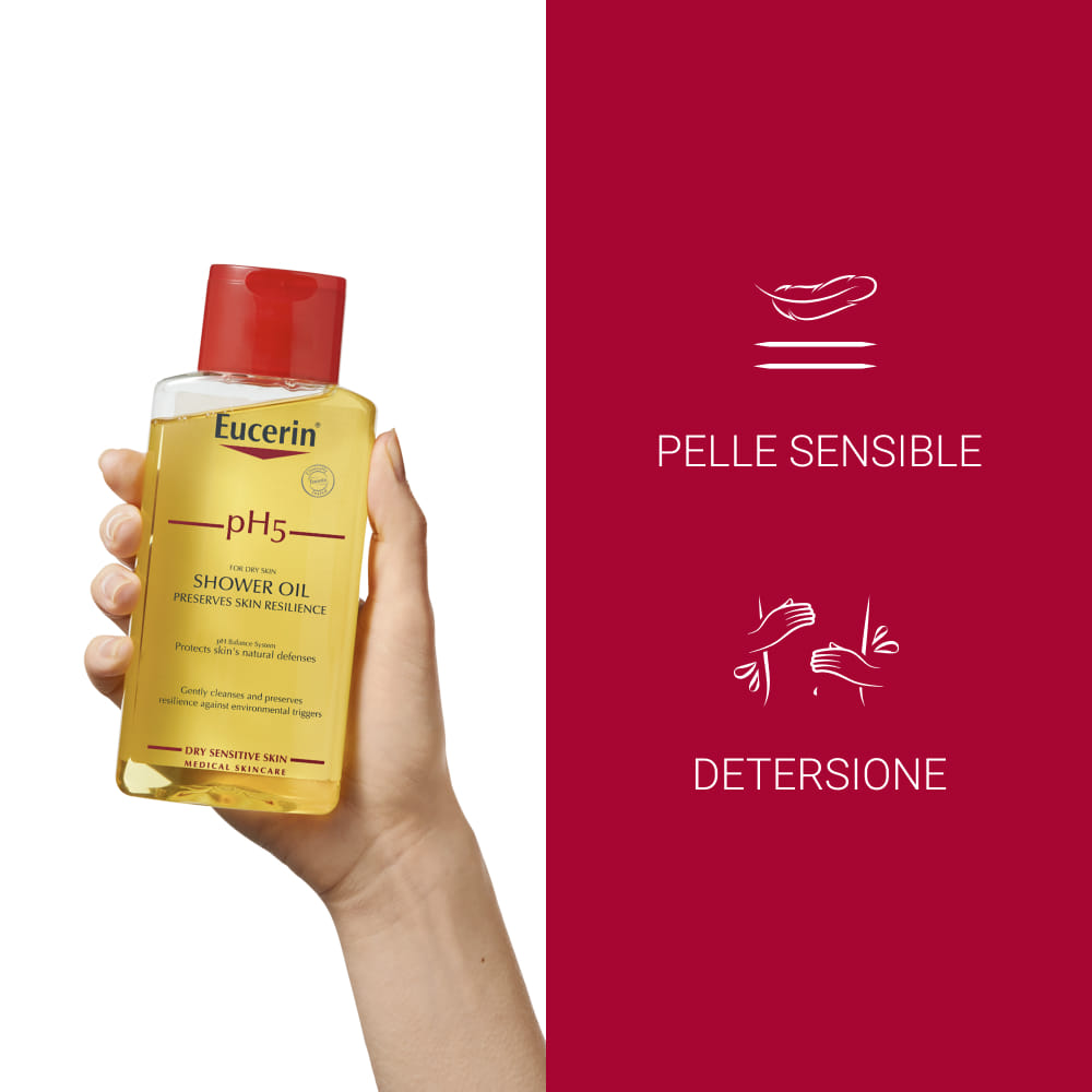 Olio Doccia Eucerin pH5 Idratante per Pelli Secche 200ml