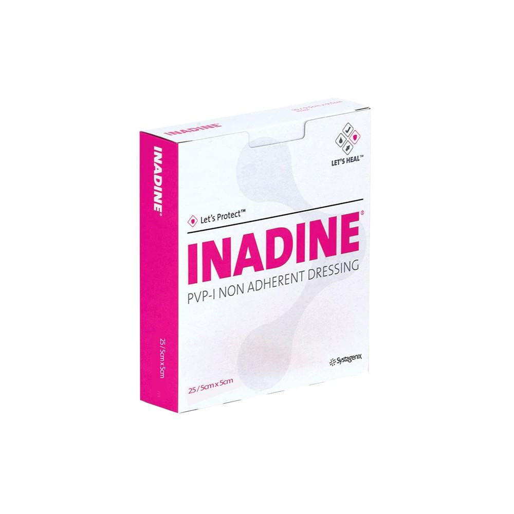 Medicazione Non Aderente Allo Iodio Povidone Inadine Misura 5 X5 Cm 25 Pezzi