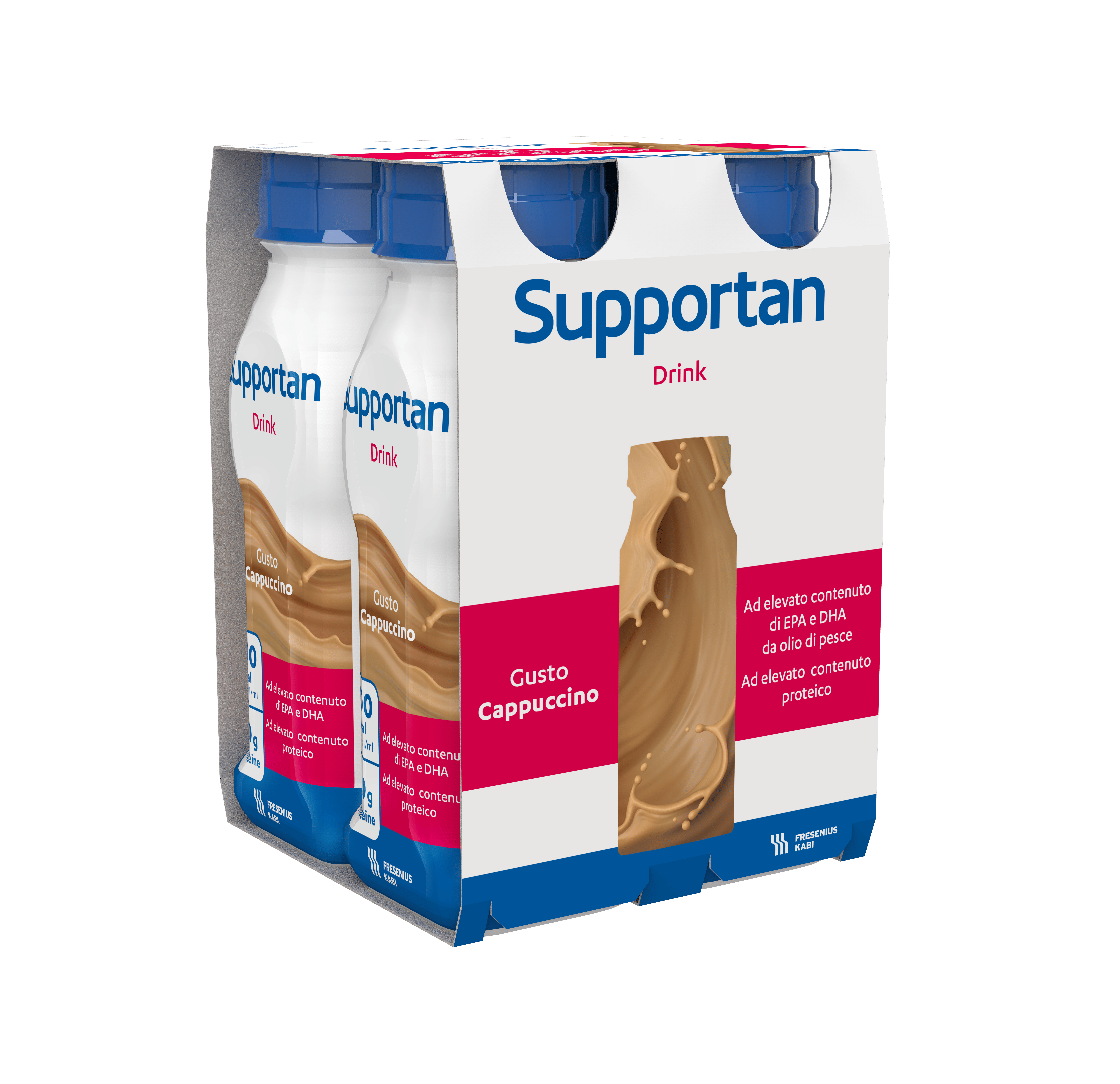 SUPPORTAN DRINK CAPPUCCINO 4 FLACONI X 200 ML