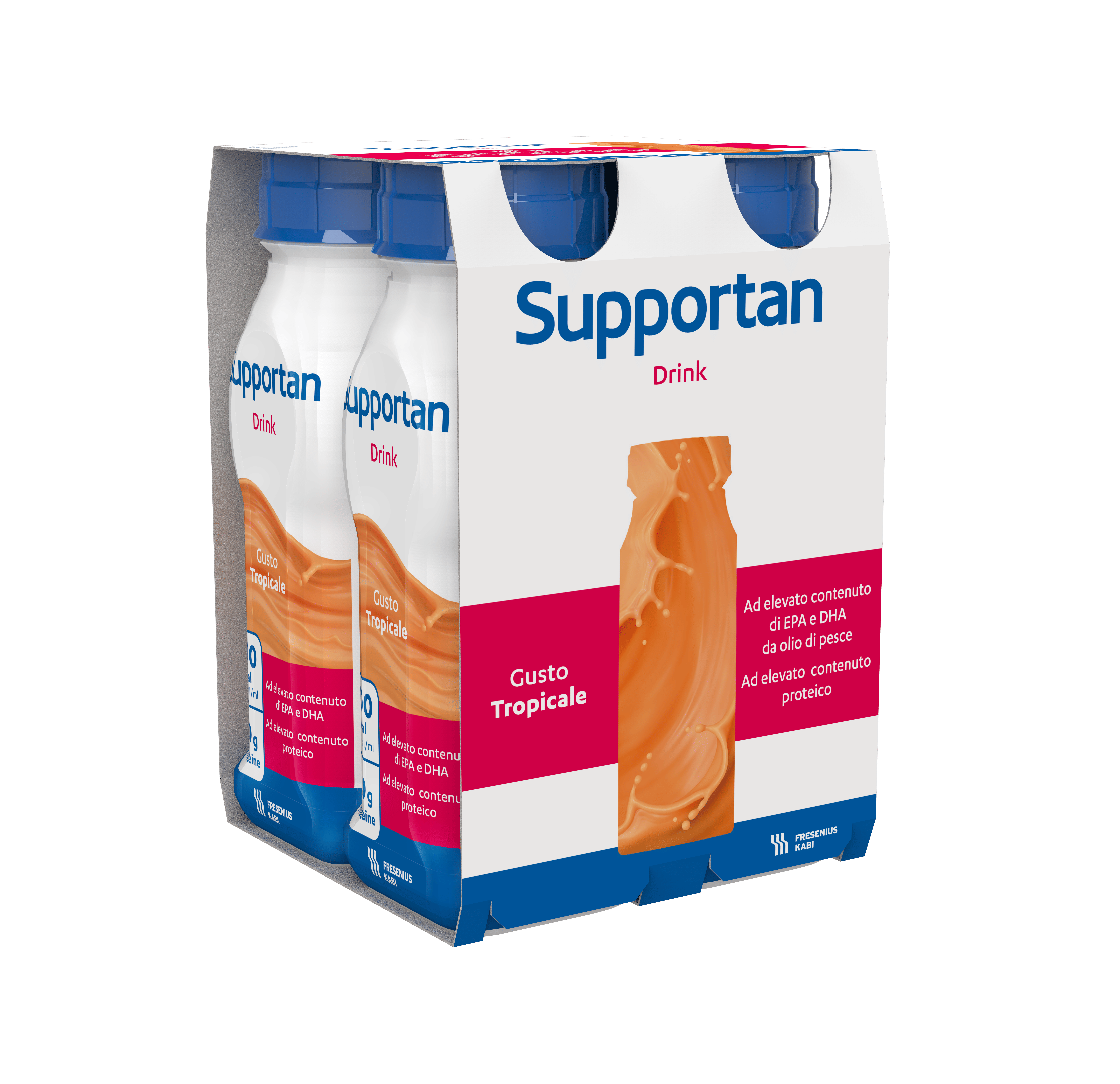 SUPPORTAN DRINK FRUTTI TROPICALI 4 FLACONI X 200 ML
