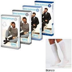 Gambaletto compressivo Man Support 18 Cotone, bianco taglia 3