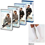 Gambaletto compressivo Man Support 18 Cotone, bianco taglia 4