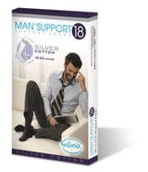 Gambaletto Man Support 18 Cotone, compressione 18-20 mmHg, bianco tg.5