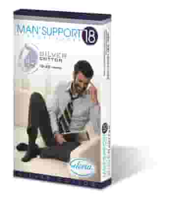 Gambaletto Man Support 18 Cotone, compressione 18-20 mmHg, bianco tg.5