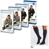 Gambaletto compressivo Man Support 18 Cotone Blu, taglia 4