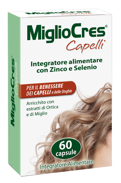 Integratore Migliocres Capelli con Zinco, 60 capsule