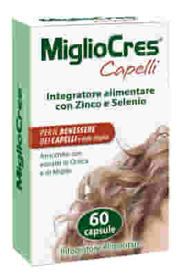 Integratore Migliocres Capelli con Zinco, 60 capsule