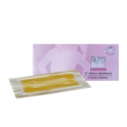 Strisce Depilatorie DepiLatte Precerate, 12 pezzi