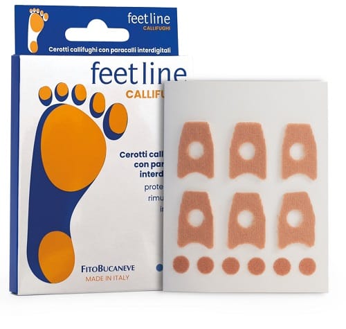 Cerotti callifughi Feet Line con paracalli interdigitali, 4 pz