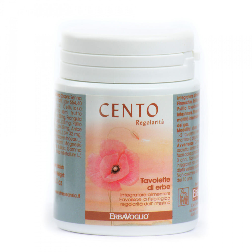 Integratore Cento Lassativo Erbe, 100 tavolette digestive