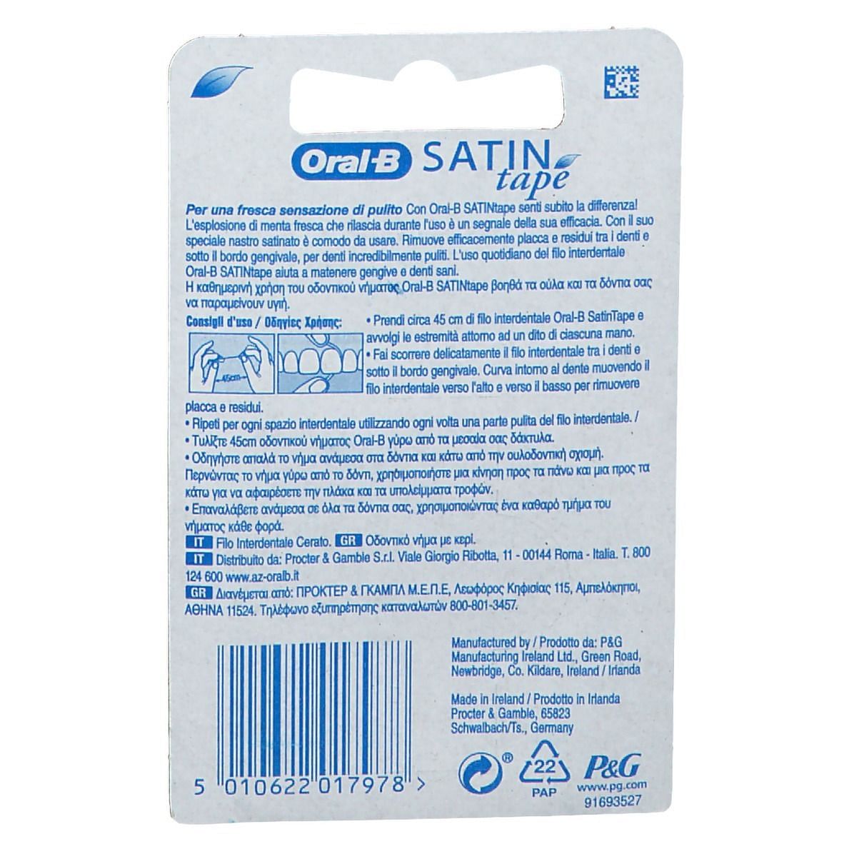 Oralb Satin Tape Filo Interdentale 25 Metri