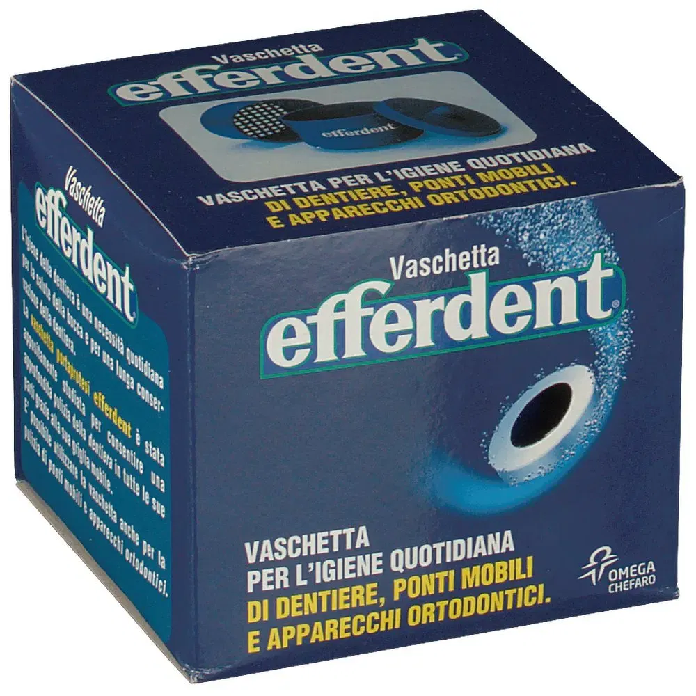 Vaschetta Efferdent per dentiere e apparecchi ortodontici