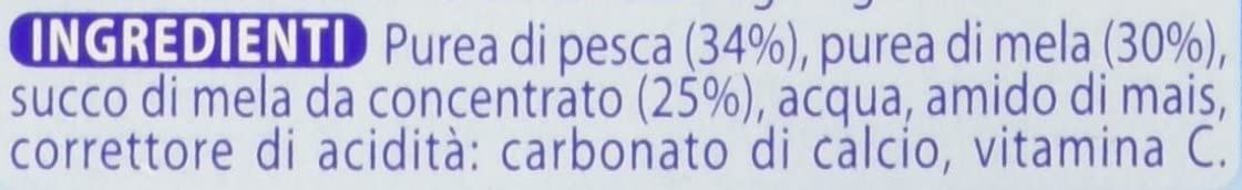 MELLIN OMOGENEIZZATO PESCA MELA 100 G 2 PEZZI