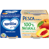 MELLIN OMOGENEIZZATO PESCA MELA 100 G 2 PEZZI