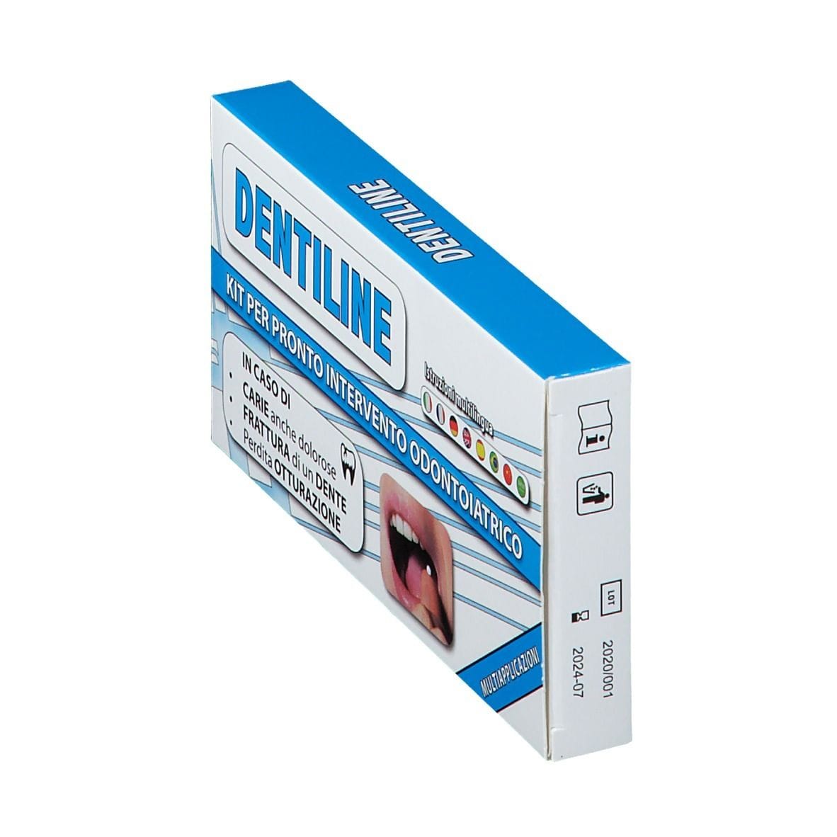 Kit dentale Dentiline Ghimas per emergenze, pasta 2g + liquido 1g