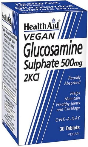 Integratore Glucosamina 500mg con Vitamina C e Calcio, 30 cpr