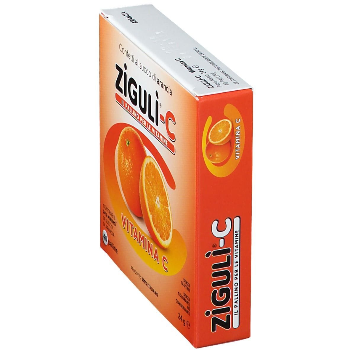 Integratore Ziguli C Arancia con Vitamina C, 40 confetti