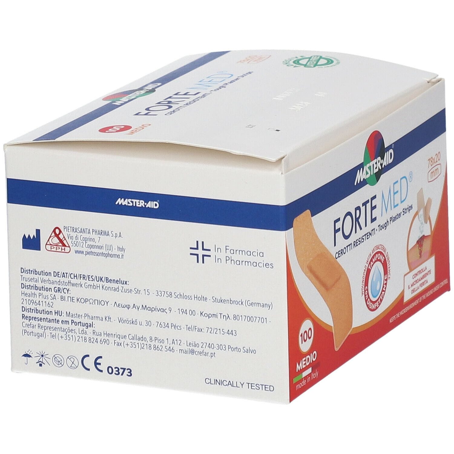 Cerotti Master-Aid Forte Med medi, 100 pezzi resistenti