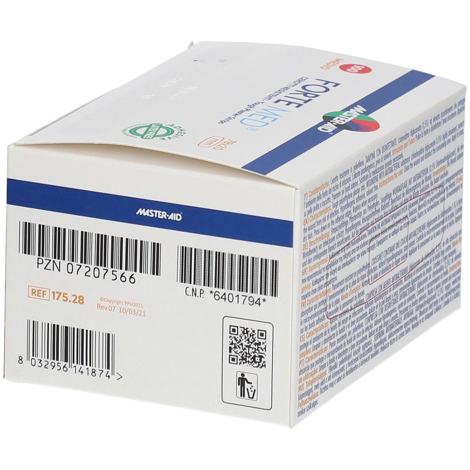 Cerotti Master-Aid Forte Med medi, 100 pezzi resistenti