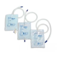 SACCA RACCOLTA URINA DA GAMBA SECURDRAIN VIA' CON VALVOLA ANTIREFLUSSO E RUBINETTO DI SCARICO TUBO 35CM RACCORDO UNIVERSALE DOPPIA SALDATURA OCCHIELLI RINFORZATI 750ML 30 PEZZI