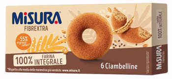 Ciambelline integrali Misura Fibrextra con fibre, 230g