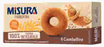 Ciambelline integrali Misura Fibrextra con fibre, 230g