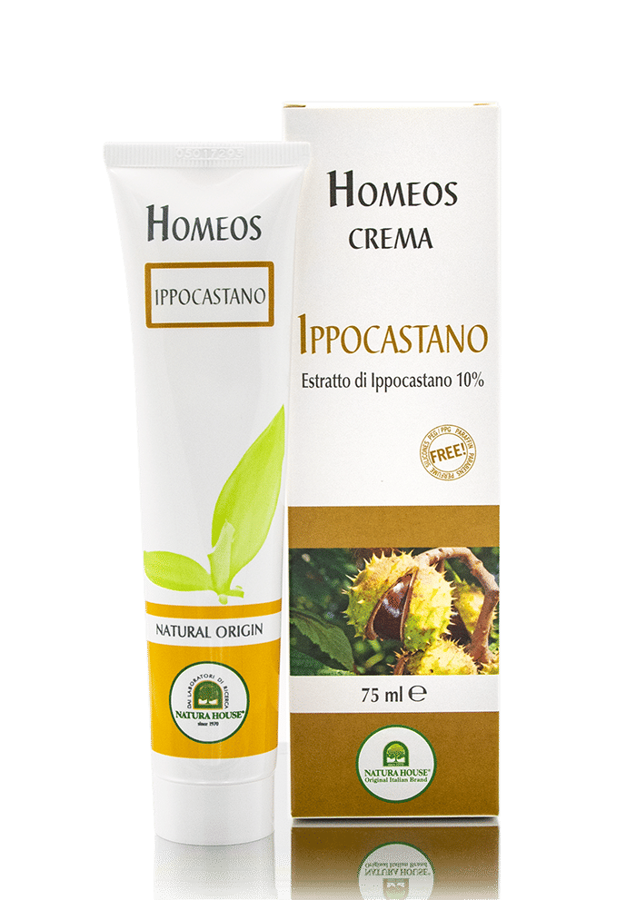 Crema lenitiva Homeos Ippocastano 10% estratto, 75ml