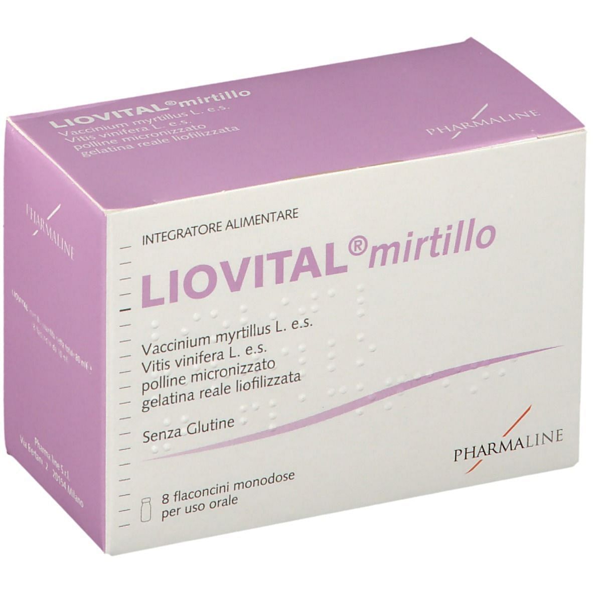 Liovital Mirtillo 8 Flaconcini 10 Ml