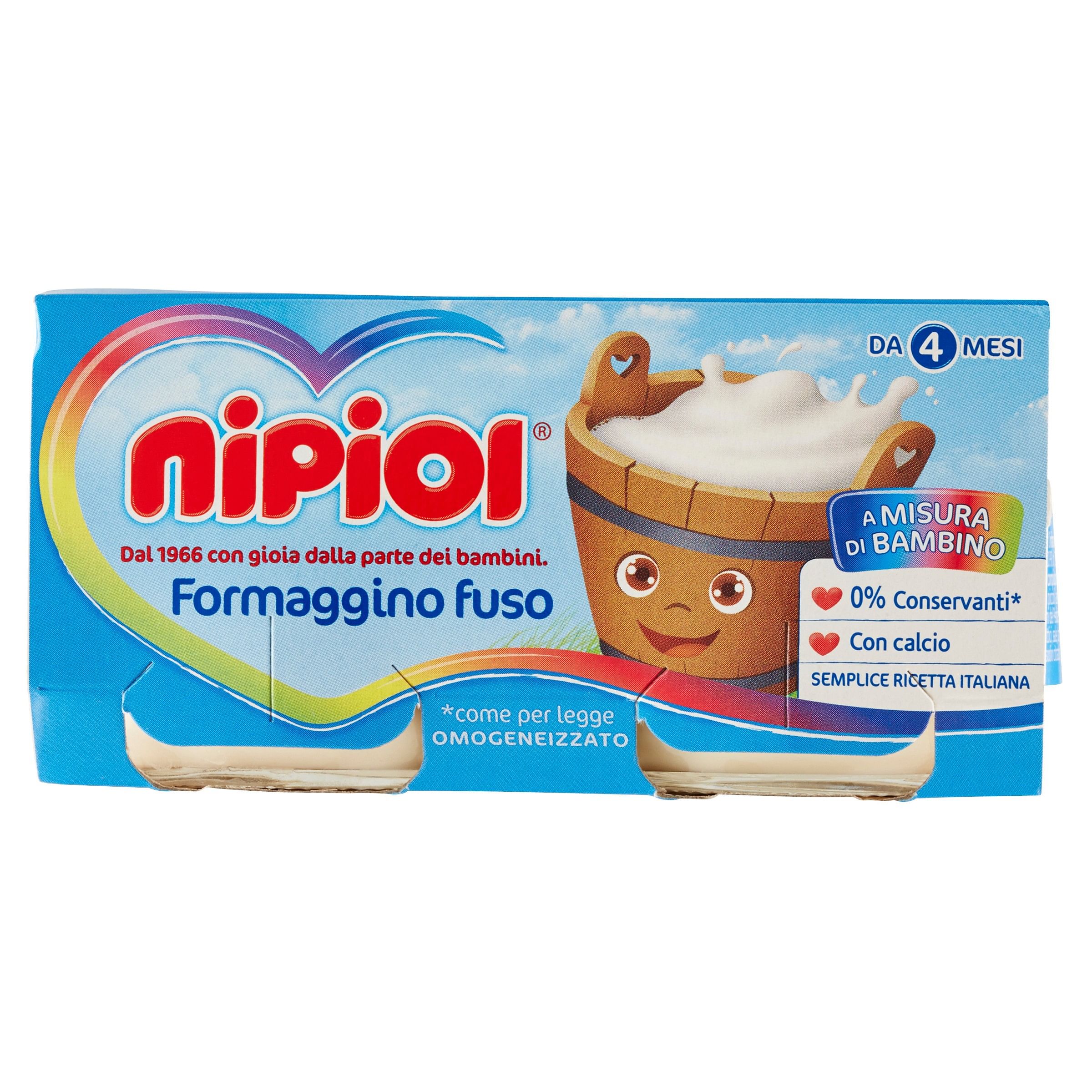 Nipiol Omogeneizzato Formaggino 80 G 2 Pezzi