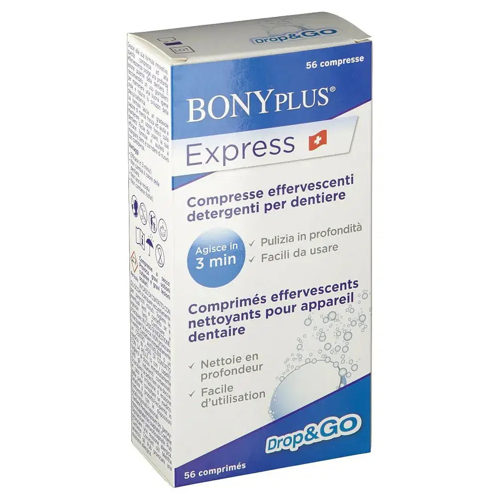 Bonyplus Express Detergente Per Protesi Dentaria 56 Compresse