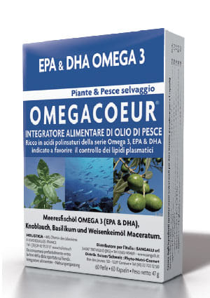 Integratore Omegacoeur Holistica Omega 3-6-9, 60 capsule