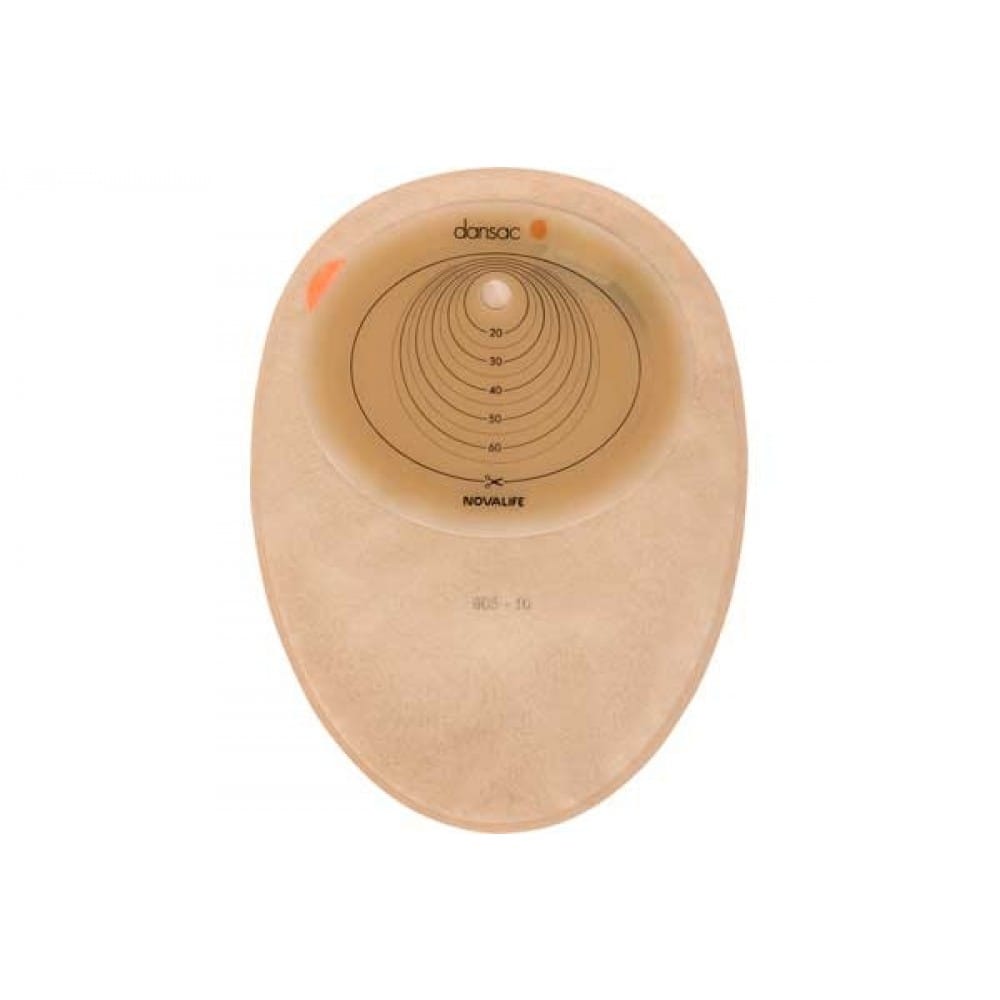 Placca Per Colo/Ileo E Urostomia Autoportante Flangia Semovente A Spessore Ridotto Nova 2 Ritagliabile 36 Mm 5 Pezzi