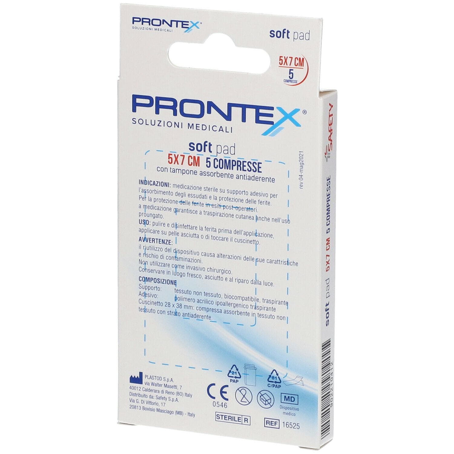 Compresse Adesive Prontex Soft Pad Ipoallergeniche 5x7 cm