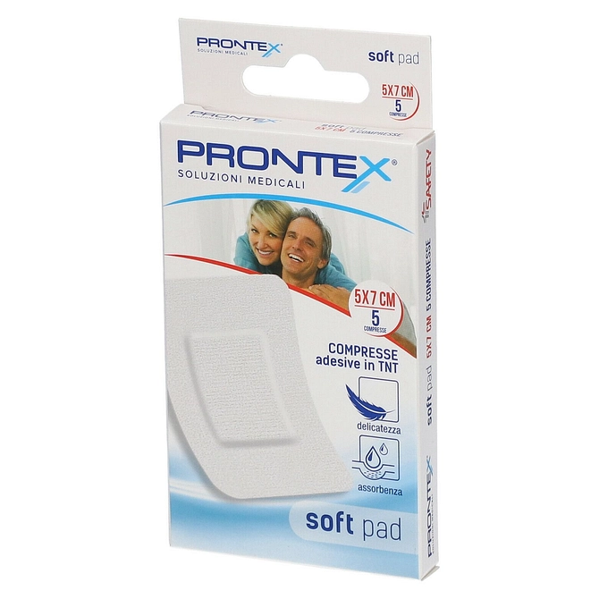 Garza Prontex Soft Pad Compressa 5 X7 Cm 5 Pezzi