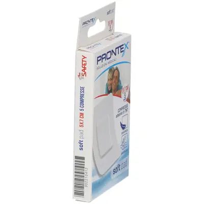 GARZA PRONTEX SOFT PAD COMPRESSA 5X7 CM 5 PEZZI GARZA PRONTEX SOFT PAD COMPRESSA 5X7 CM 5 PEZZI